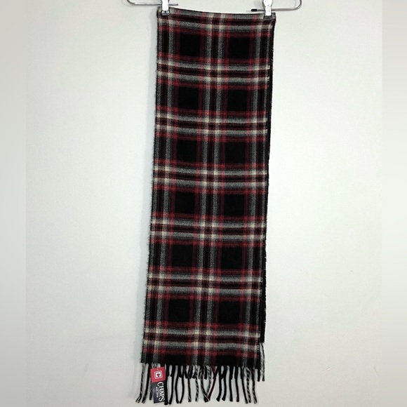 Chaps Accessories - Chaps NEW Womens Plaid Flannel Fleece Fringe Scarf